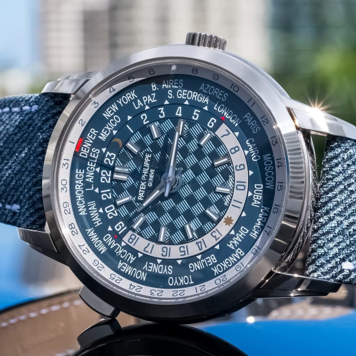 Patek Philippe 2025 PP 5330G ‘World Time’ Denim 39.5mm